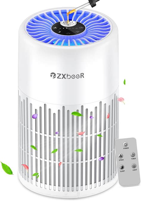 Air Purifiers for Bedroom Home, ZXBEER H13 True HEPA Air Filter ...