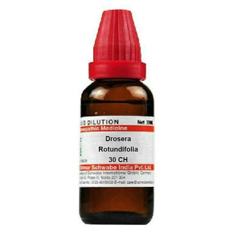 Buy Dr.Willmar Schwabe Drosera Rotundifolia 30 CH Dilution, 30 ml | 19 ...