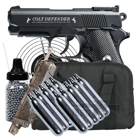 Colt Defender Steel BB Air Pistol 4.5 with Bundle Set - Just Air Guns