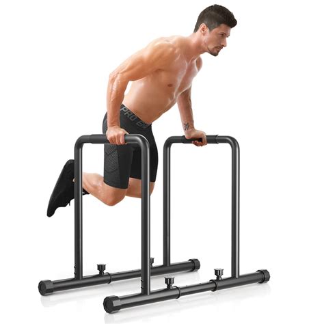 YOLEO Adjustable Dip Bar- 1100lbs Dip Station Portable Functional ...