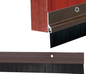 ELEPHANTBOAT Door Brush Bottom Sweep Brown Aluminum 1000mm Door Sweep ...