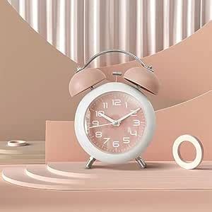 Buy ARJ Vintage Twin Bell Table Top Alarm Clock with Night LED Light ...
