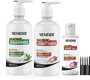 Buy VENDER Aloevera shampoo with Vitamin E for Stronger and Shinier ...