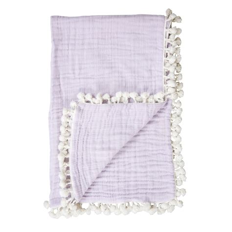Crane Baby 6 Layer Muslin Blanket Lilac - Lavender – Abracadabra