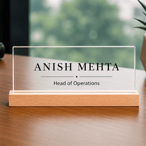 Acrylic Name Plate – Custom Home & Office | Tagsen