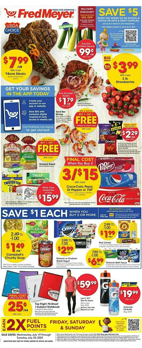 Fred Meyer Weekly Ad & Specials from July 19