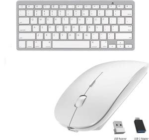 ROQ Ultra Slim Mini Wireless Bluetooth Laptop Keyboard & Type-C Adapter ...