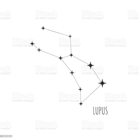Simple Constellation Scheme Lupus Stock Illustration - Download Image ...