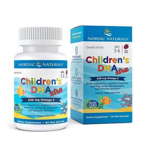 Nordic Naturals Children'S DHA Xtra|Fish Oil For Kids 636 Mg Omega 3 ...