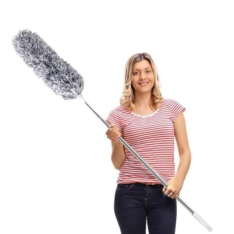 Delux Microfiber Feather Duster Extendable Duster With 100 Inches Extra ...