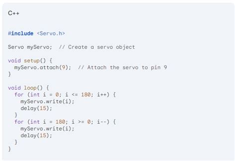 Image result for Programmation Servo Arduino