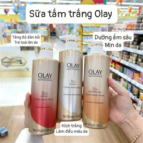 Sữa tắm trắng da OLAY B3 Thái Lan 500ml
