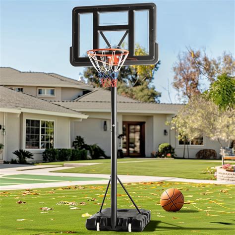 Amazon.com: DUMOS Portable Basketball Hoop Outdoor - 10FT Height ...