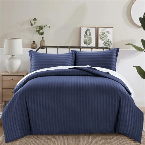 Navy Striped Duvet Cover Set | Pattern Bedding | Yorkshire Bedding