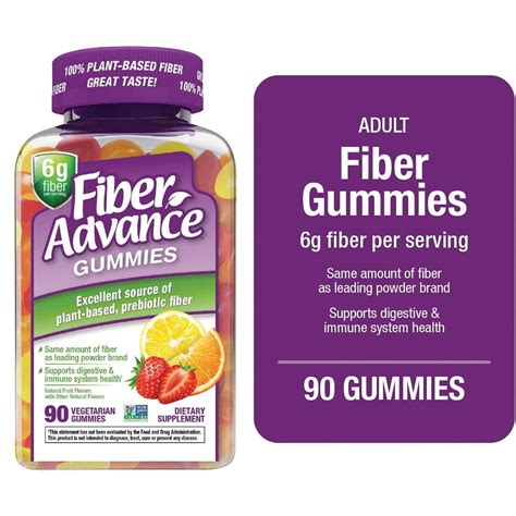 FIBER ADVANCE Plant Based Prebiotic Fiber Supplement Gummies - India | Ubuy