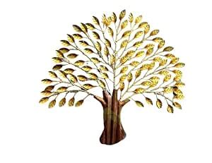 TRENDING DECOR Gold Tree Wall Art/Wall Hanging Art Decor Sculpture for ...