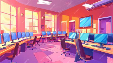 Computer Classroom Cartoon 的图像结果