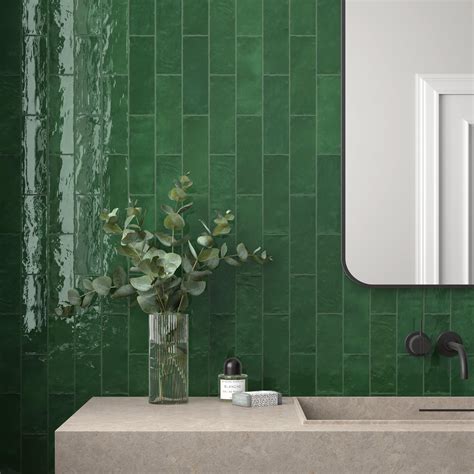 Zellige Forest Ceramic Tile | Floor and Decor
