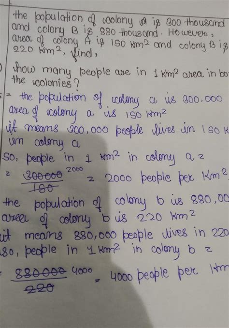 The population of colony a is 300,000 and colony b is 880,000.However ...