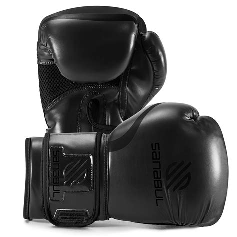Buy Sanabul Essential Gel Boxing Kickboxing Training Gloves (AllBlack ...