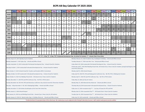 Bcps Calendar 2024 2025 Printable Pdf Download - UK Printable Hub