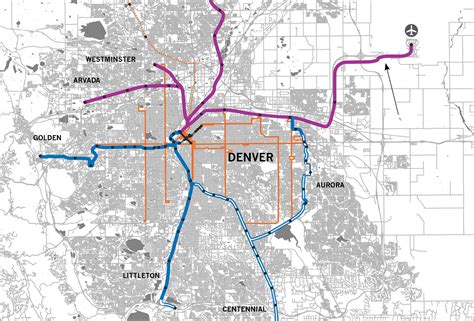 Denver Light Rail Schedule And Map Denver Light Rail Map