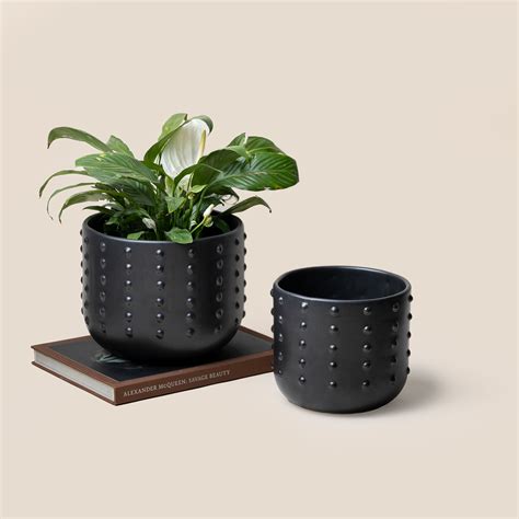 Black GAIA DOTTED PLANTER - L – Artisanlab