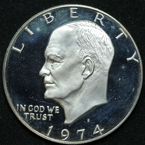 1974-S Proof Eisenhower Uncirculated Silver Dollar – BGA