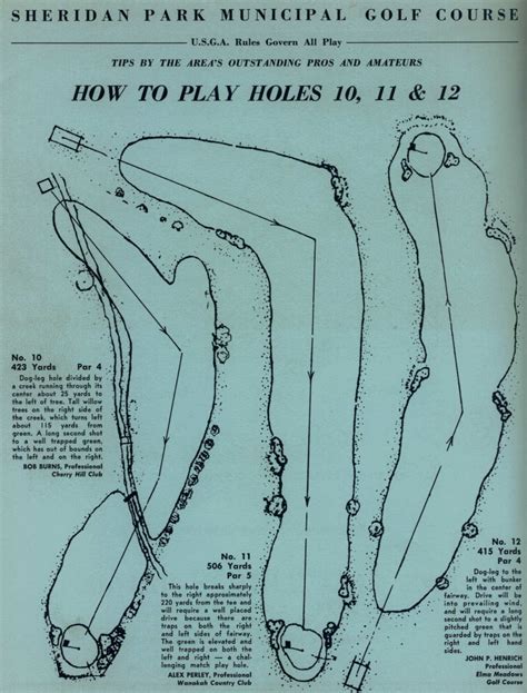 1962 Public Links Program - Sheridan Park Golf Club