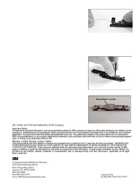 2539 Fibrlok II Splice_Holder Instructions Datasheet by 3M | Digi-Key ...