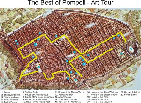 Top Tourist Attraction and Places Map of Pompeii Italy - Tourist Places ...