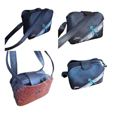 OB B - Panel k ušití - Tříkomorová kabelka Karla - střih Stilla Art (Marcela Bednářová) - káro ...