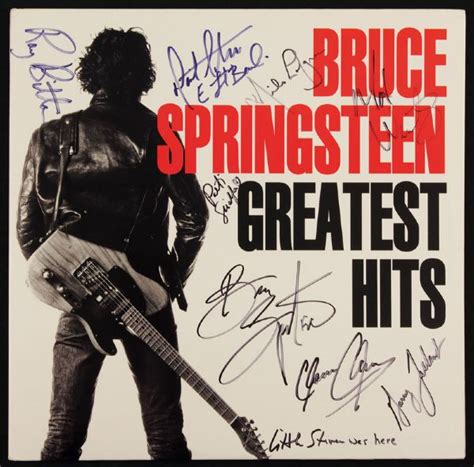 Lot Detail - Bruce Springsteen and The E Street Band Signed "Greatest ...
