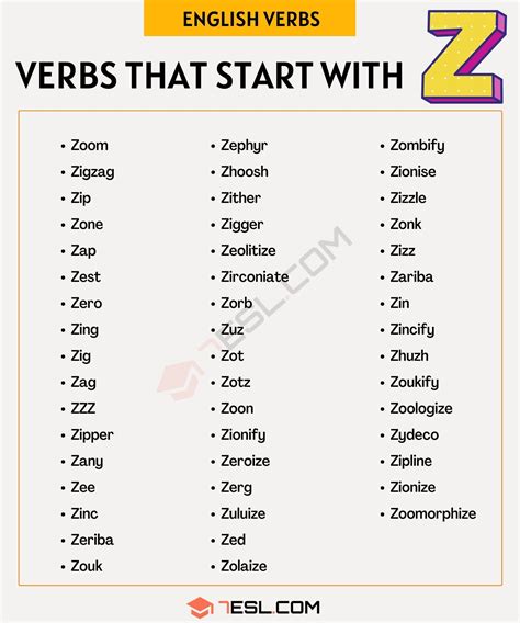 Words That Start With Z