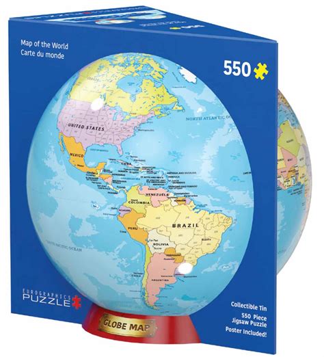 Map of the World - 550 Piece Jigsaw Puzzle by Eurographics | Puzzle Warehouse