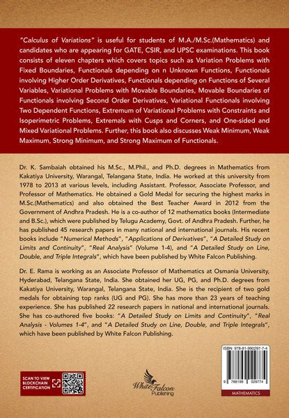 Calculus of Variations – WFP Store