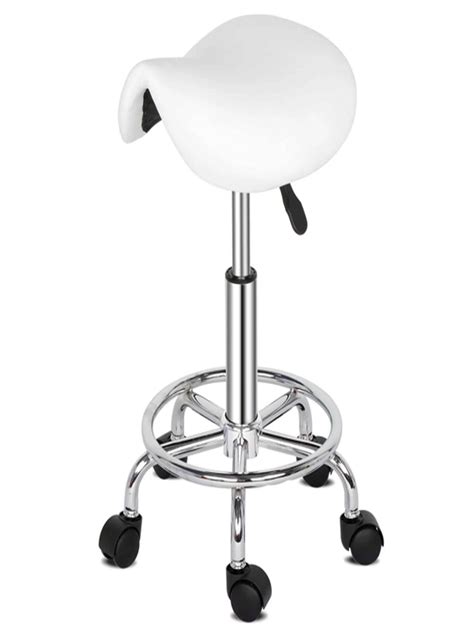 Saddle Stool Ha Ha Feet Rotation Bar Stool White | SHEIN USA