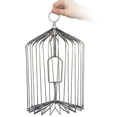 Magic Kits Accessories LIUSIYU Silver Steel Appearing Bird Cage - Small ...