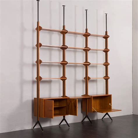 Floor-to-ceiling bookcase in the style of Franco Albini, 1960s | intOndo