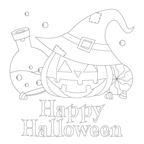Happy Halloween Coloring Pages - 15 Free PDF Printables | Printablee