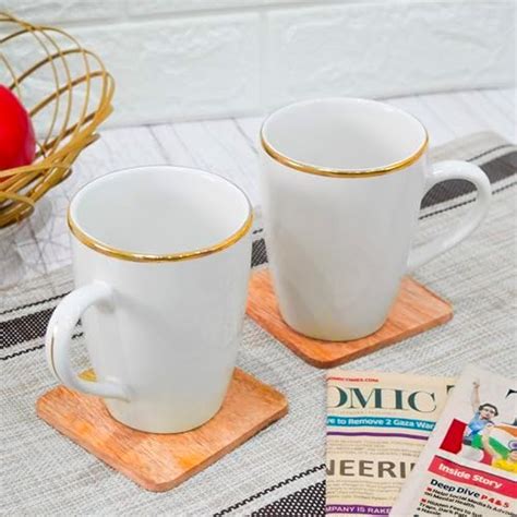 Buy Dandy lines England by DATA Classic White Mug with Gold Line, 92001 ...
