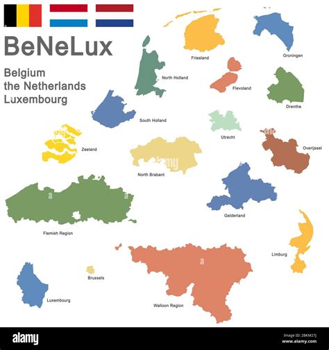 Map of netherlands and belgium hi-res stock photography and images - Alamy