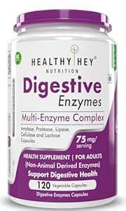 HealthyHey Nutrition Digestive Enzymes Capsules - Amylase, Lipase ...