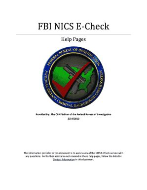 Nics E Check - Fill and Sign Printable Template Online