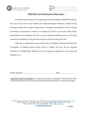 Fillable Online financialaid fsu Total and Permanent Disability ...