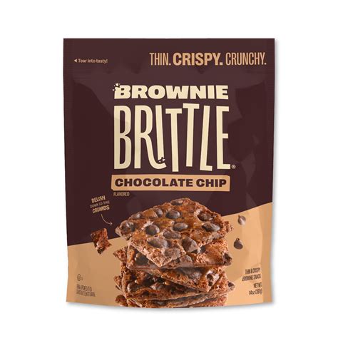 Brownie Brittle - Original MFF30 Chocolate Chip Thin and Crispy Sweet ...