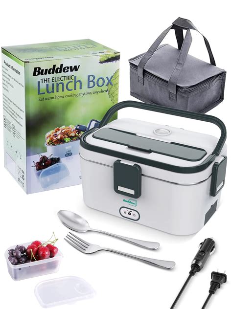 Buddew Electric Lunch Box 70W Food Heater 3 in 1 12V/24V/110V Portable ...