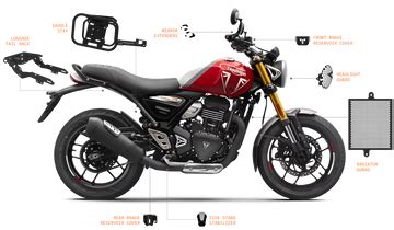 Triumph Speed 400 Accessories | Luggage Rack, Handlebar Risers & More ...