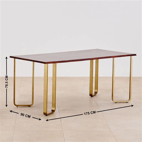 Buy Nirvana Atharva Sheesham Wood 6-Seater Dining Set with Indus Chairs ...