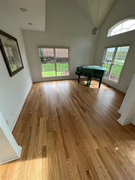 Refinishing Mansion's Hardwood Floor With Natural Finish 1600sqft